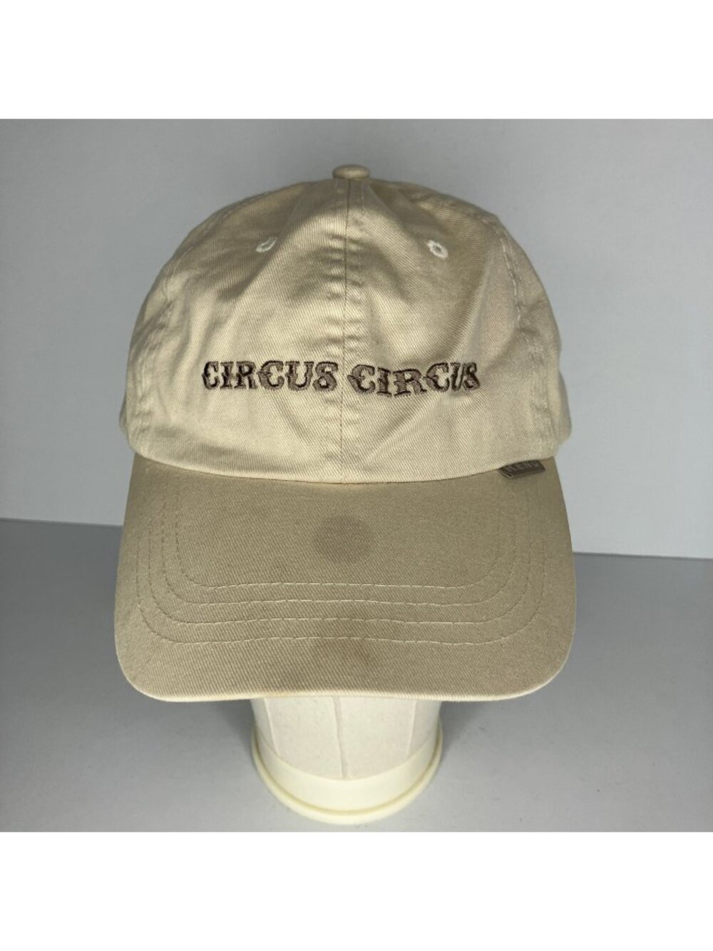 Circus Circus Las Vegas Reno Hat Baseball Cap Men's Adjustable Beige Souvenir